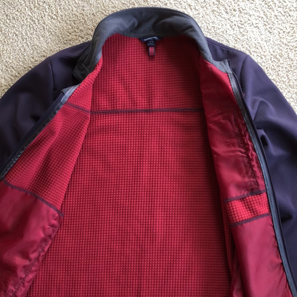 Lands’ End Men’s Full Zip Soft Shell Jacket - Medium - Picture 3 of 5
